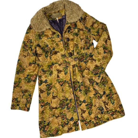 Free People Floral Dotted Coat - Picture 1 of 9